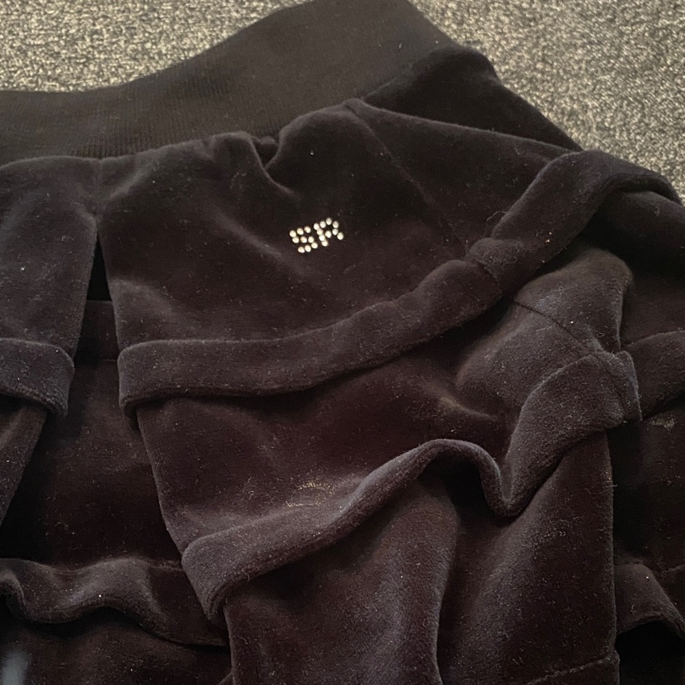 Sonia Rykiel Paris Black velour balloon skirt size 12y - Picture 3 of 4